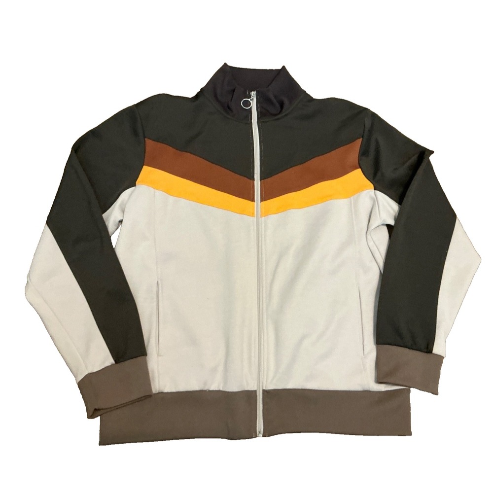 Vintage Eighty Eight Full Zip Track Jacket Mens XL Retro Style 70's